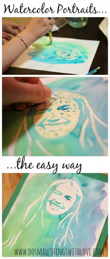 full tutorial for making watercolor portraits, the easy way!