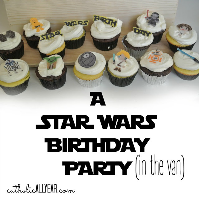 A Star Wars Birthday Party (in the van) *with spoiler-free movie review*