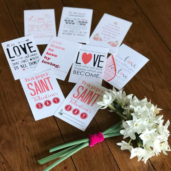 Catholic Valentine Cards (Saint and Bible Quotes)