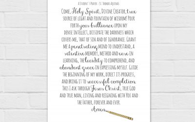 A Student’s Prayer by St. Thomas Aquinas