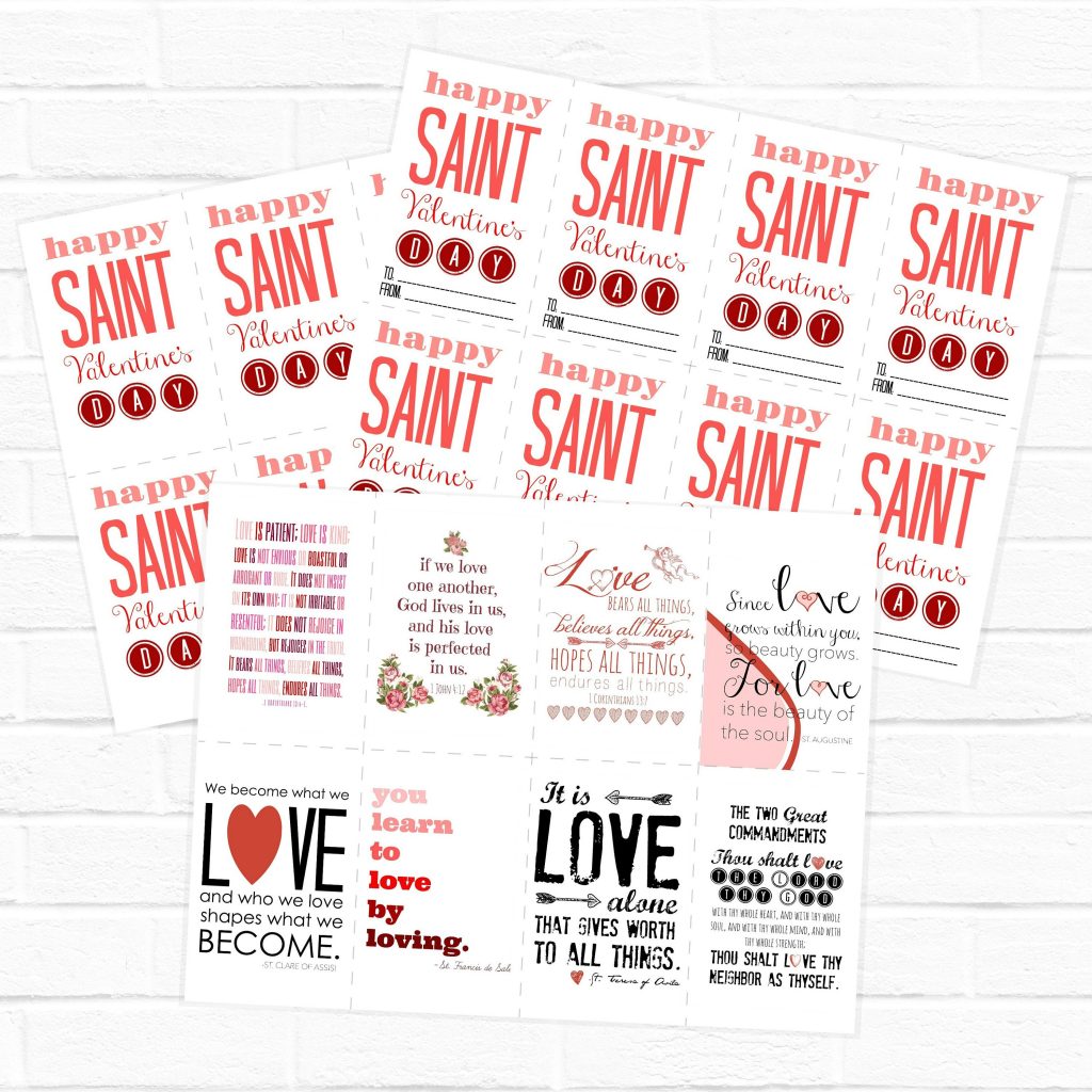 Catholic Valentine Cards (Saint and Bible Quotes) Catholic All Year