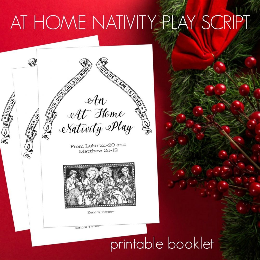 At Home Nativity Play Script Printable Booklet *digital download
