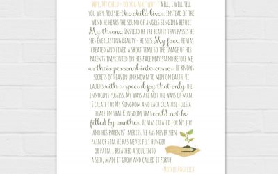 Miscarriage Prayer, long and short versions {digital download}