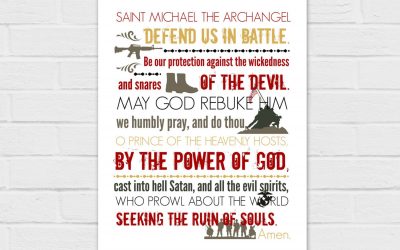 St. Michael Prayer, Patron Saint of the Marine Corps {digital download}