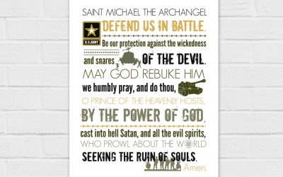 Army St. Michael Prayer 8×10 {digital download}