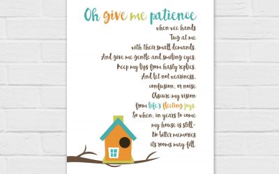 Oh Give Me Patience Prayer {digital download}