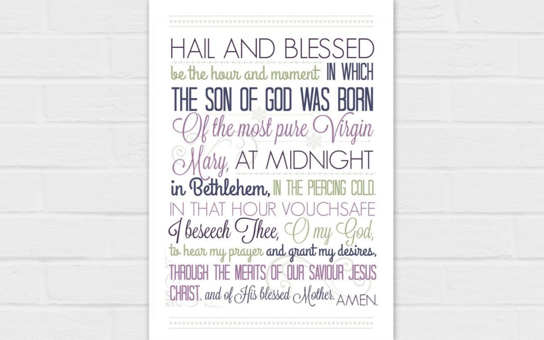 5×7 Christmas Anticipation Prayer in purple {digital download}