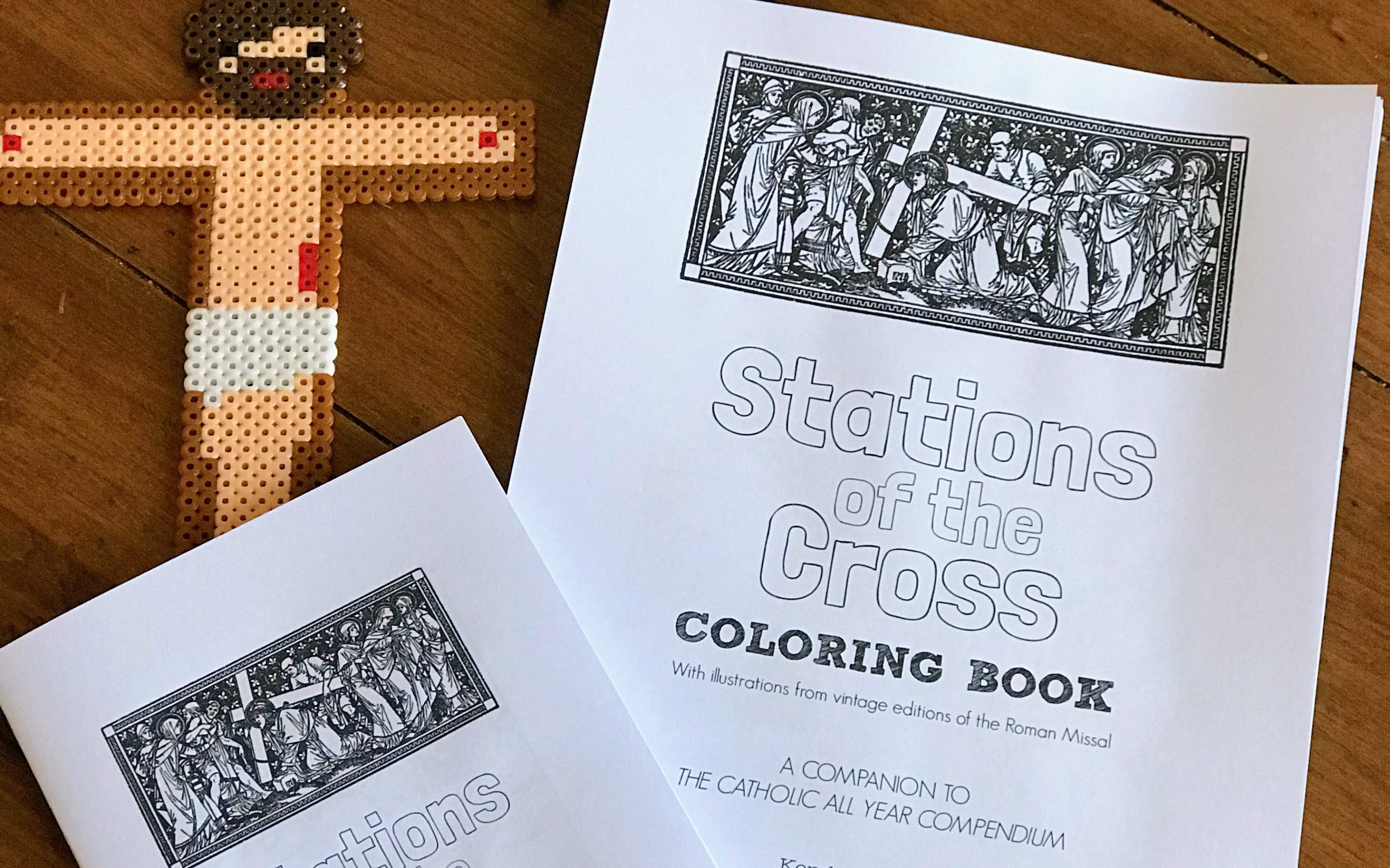 Stations of the Cross Printable Coloring Book/Coloring Pages for Adults and Kids {Digital Download}