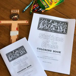 Stations of the Cross Printable Coloring Book/Coloring Pages for Adults and Kids {Digital Download}