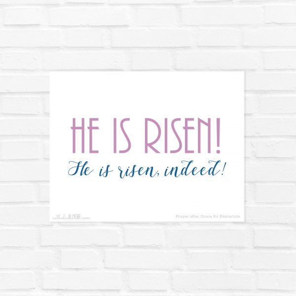 He is Risen! He is Risen, Indeed! : Paschal Greeting for Eastertide : in Color and B&W versions {digital download}