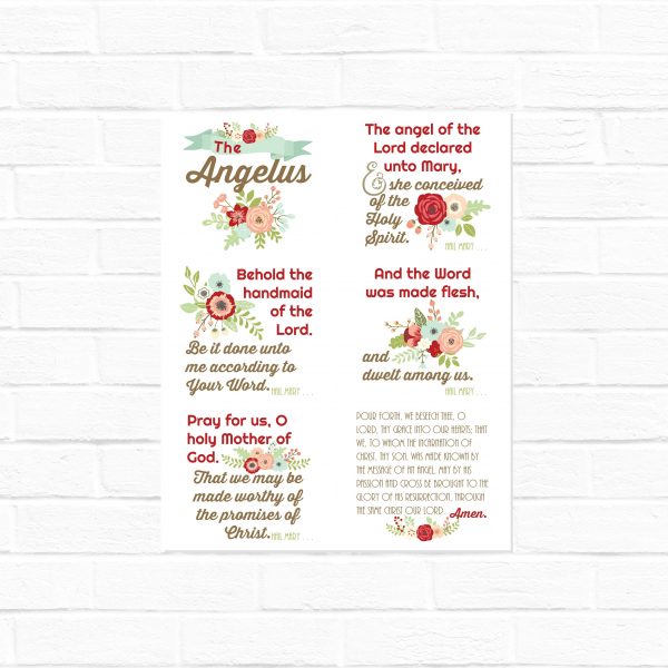 Angelus Floral Collage with and without border {digital download}