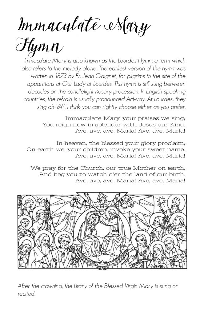 May Crowning Printable Booklet of Prayers, Hymns & Bible Readings ...