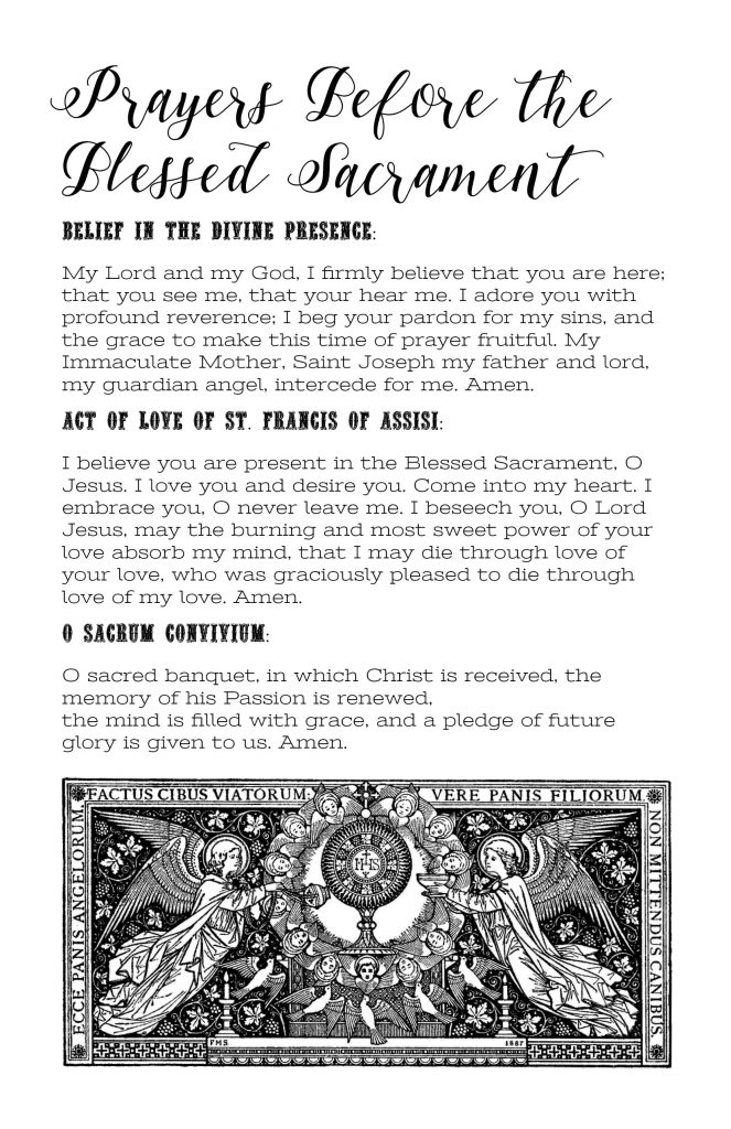 A Visit To The Blessed Sacrament Printable Booklet - Catholic All Year