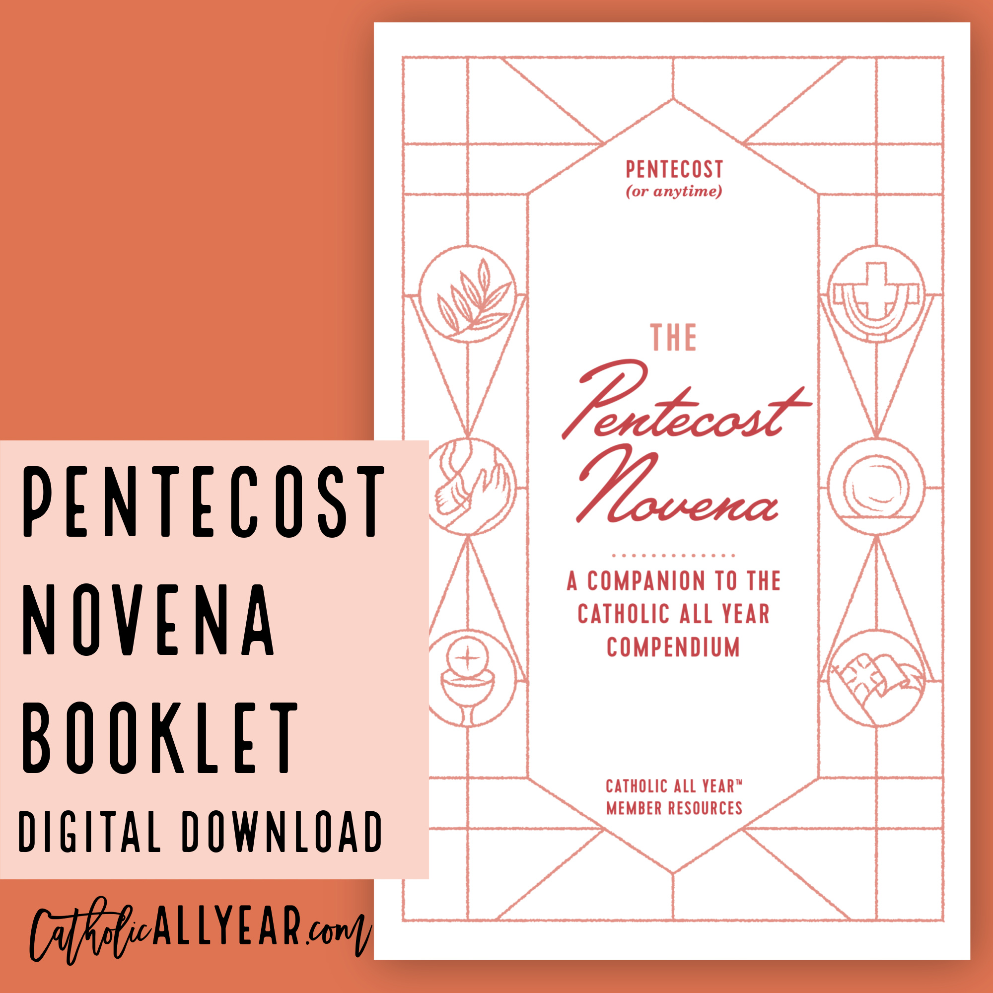 Pentecost Novena Printable Booklet {Digital Download} Catholic All Year