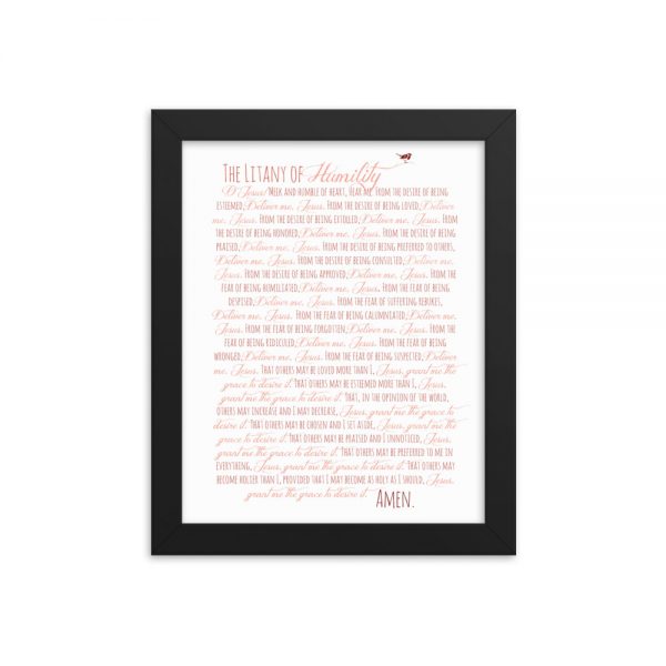 Litany of Humility Framed Poster
