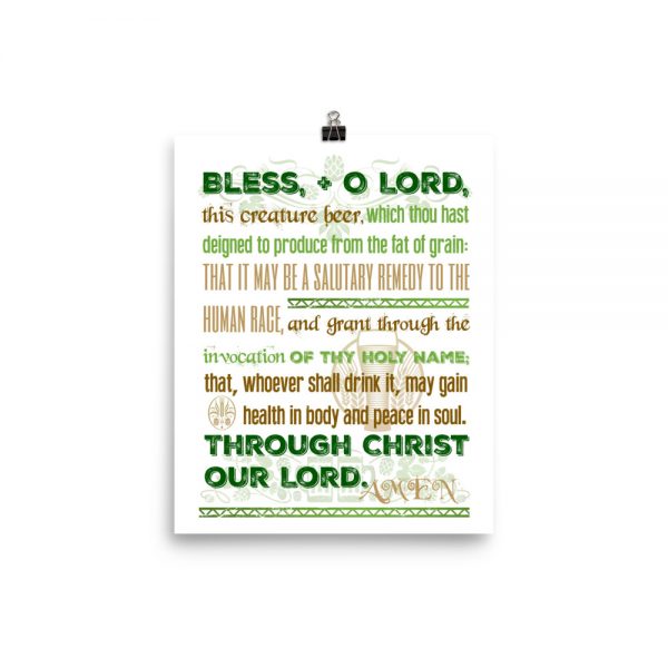 Blessing for Beer Poster (Green)