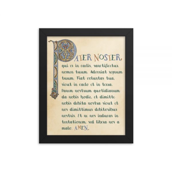 Illuminated Pater Noster – Framed Poster