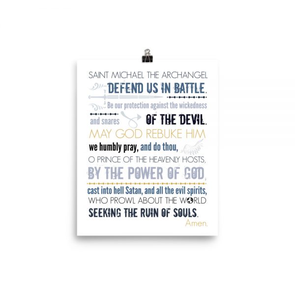 St. Michael Prayer – Poster