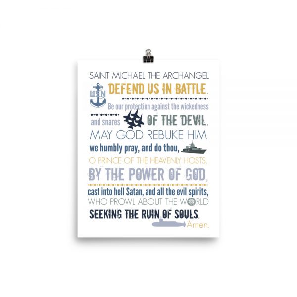 U.S. Navy St. Michael Prayer – Poster