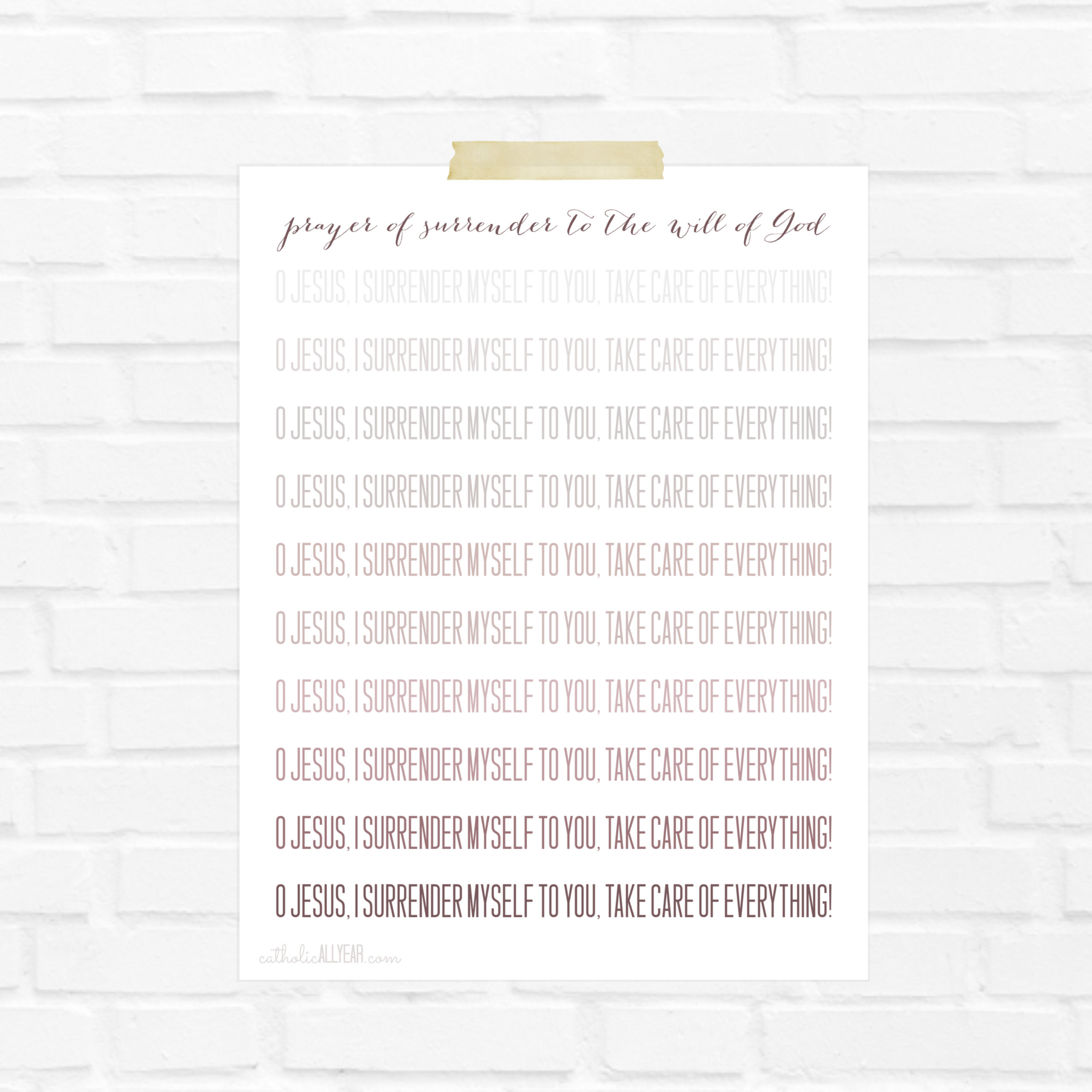Prayers of Surrender and Abandonment to God's Will Set {digital