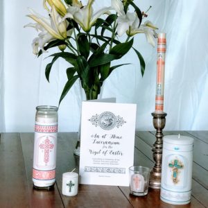 2021 Holy Saturday DIY Easter Candle and At Home Lucernarium & Exsultet for the Easter Vigil Booklet {Digital Download}