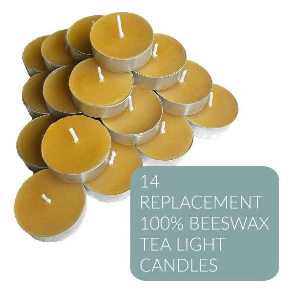 Replacement Beeswax Candle Sets (14 Tealight Candles)