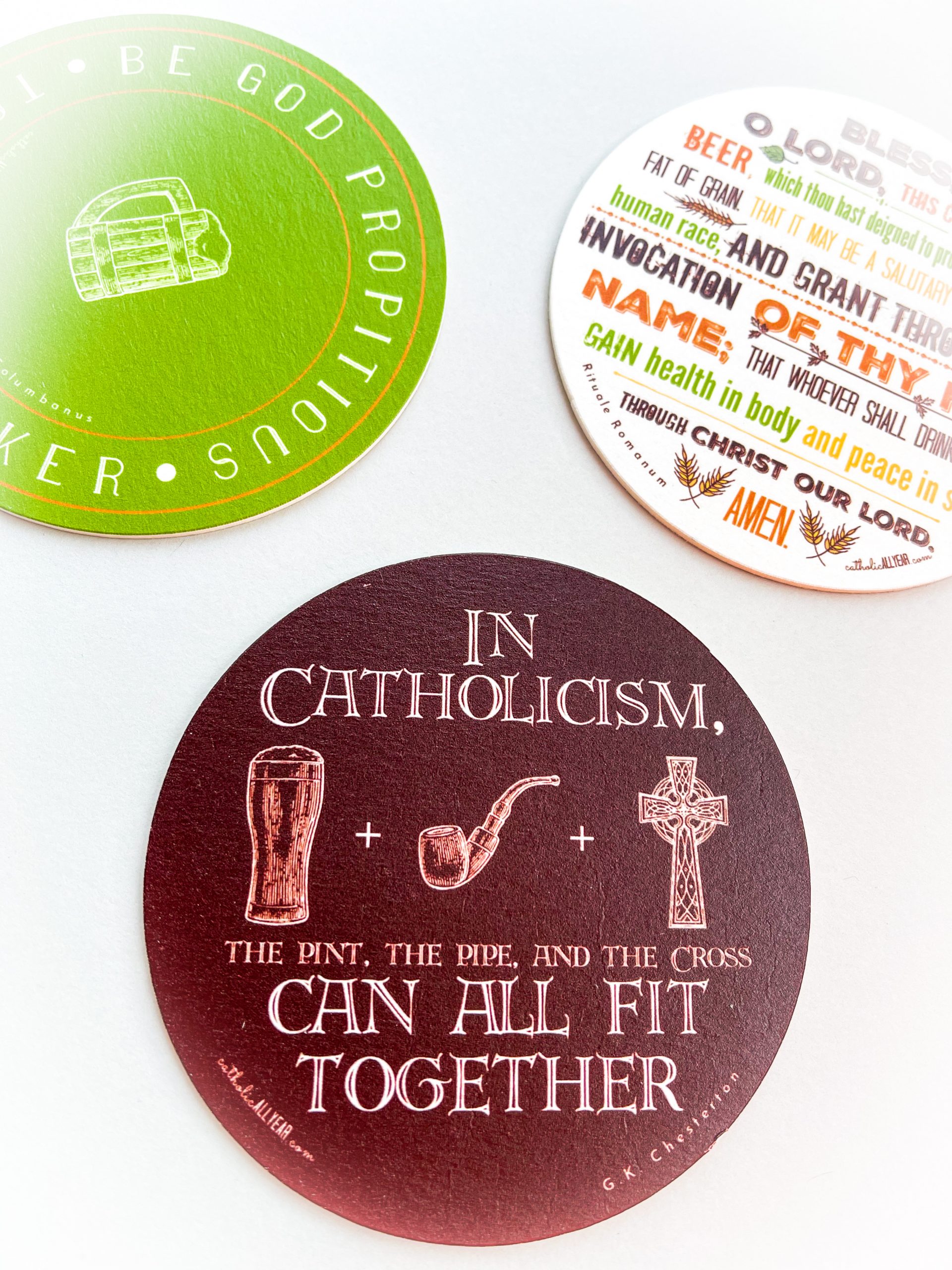 Download Catholic Beer Quote Coasters Catholic All Year