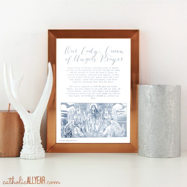 Our Lady Queen of Angels Prayer {digital download}