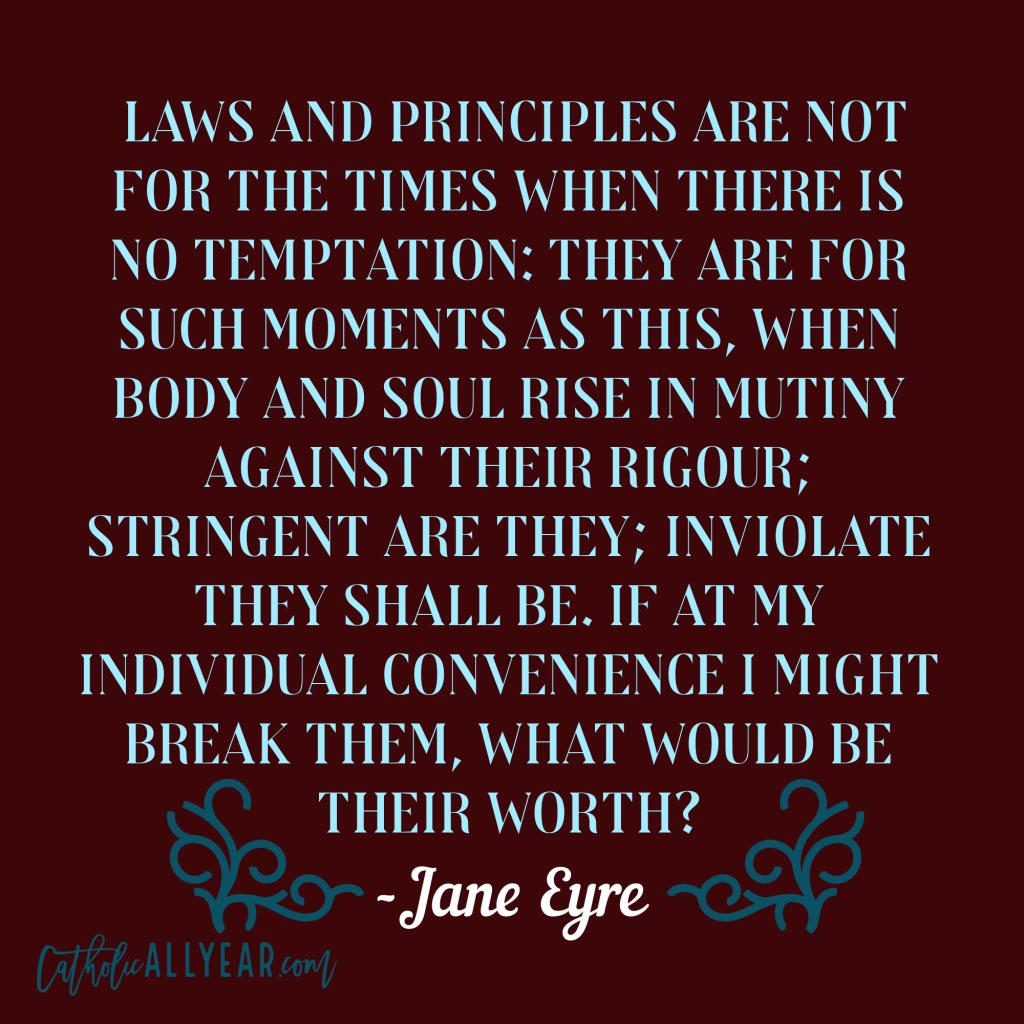 Jane Eyre quote for modern times regarding laws, specifically abortion laws