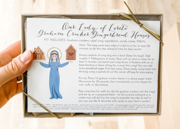 Our Lady of Loreto DIY Gingerbread House Kit