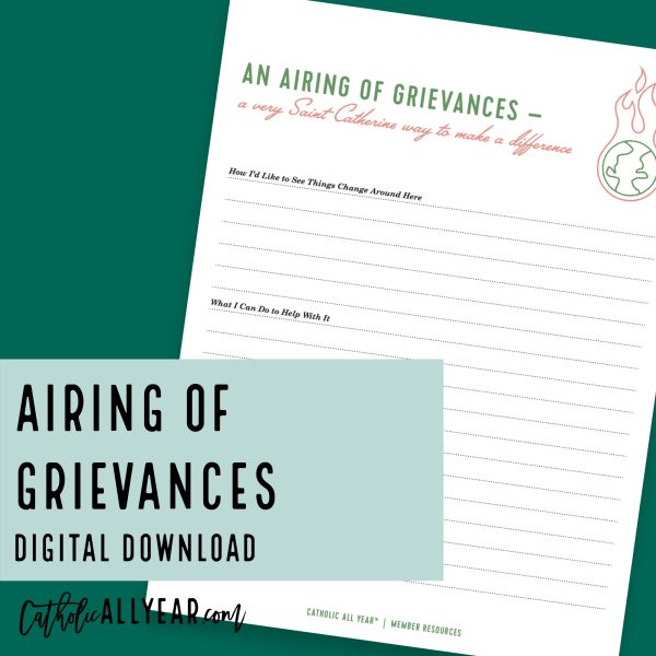 Printable Airing of Grievances {Digital Download}