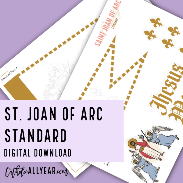 Printable St. Joan of Arc Standard {Digital Download}