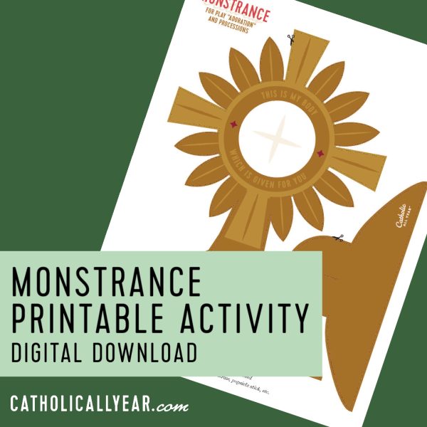 Printable Monstrance Activity {Digital Download}