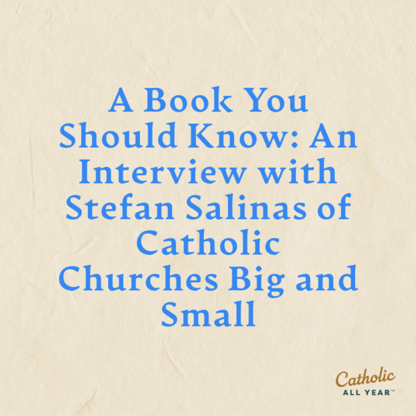 A Book You Should Know: An Interview and Giveaway with Stefan Salinas of Catholic Churches Big and Small