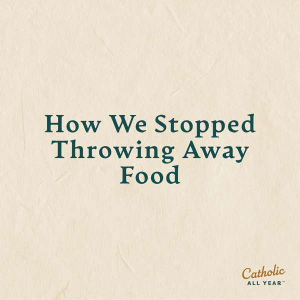 How We Stopped Throwing Away Food
